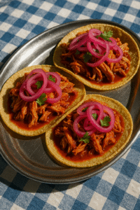 Tacos de pavita pibil + 10 Tortillas