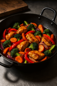 WOK DE POLLO Y VERDURAS