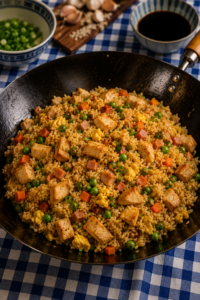 Arroz cantones con pollo