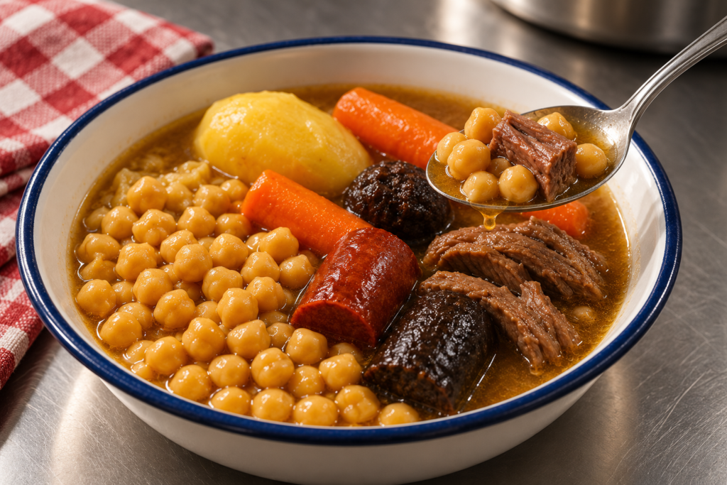 Cocido madrileño con caldito - plato preparado Matahambres